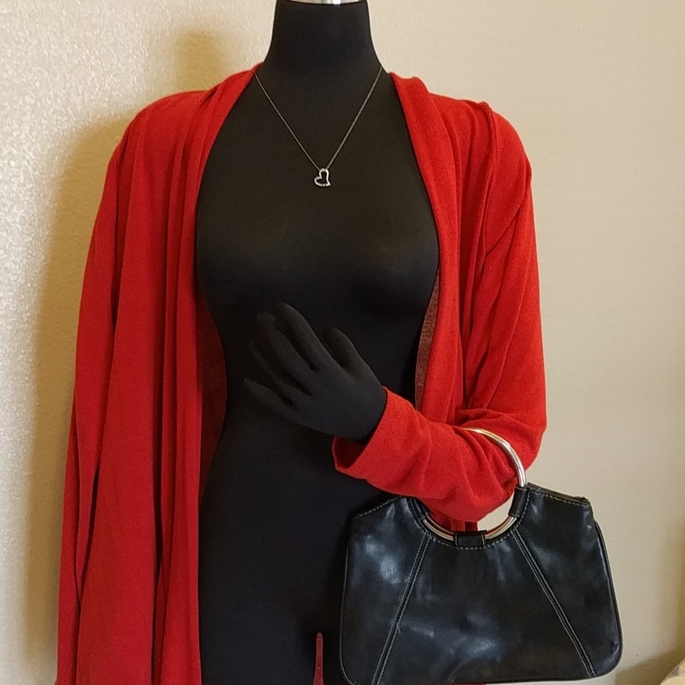 Leather Metallic Ring Handbag